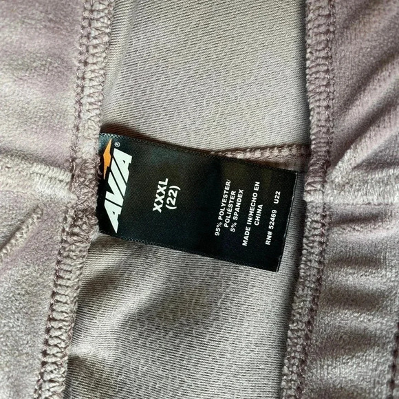 Avia Light Purple Velour Casual Cozy Pull On Pants Women Plus Size XXXL (22) - Picture 6 of 8